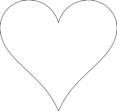 6 Plantillas De Corazón Para Imprimir Gratis Printable Heart Template