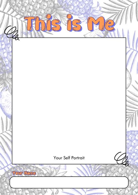14 Self Portrait First Day Of School Worksheets Free Pdf At