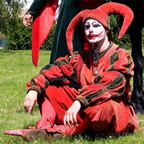 Jester Garb Medieval Jester Costume Outfit4events Halloween Clown