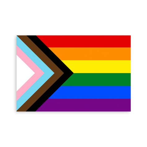 Progressive Pride Flag Sticker 4x6
