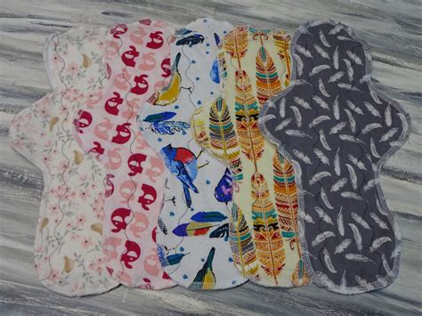 100 Cotton Cloth Pads Pantyliner Plus Absorbency 7 12 Inches For