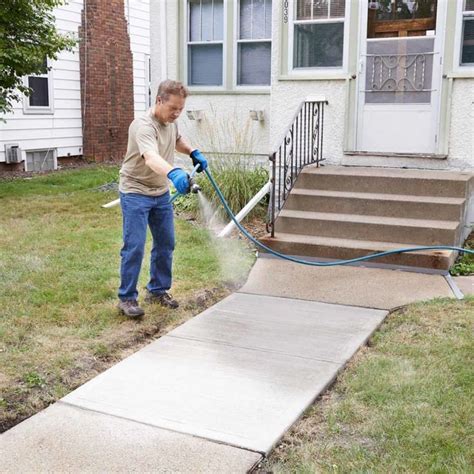 Resurfacing A Sidewalk Is Easy To Diy Concrete Patio Makeover