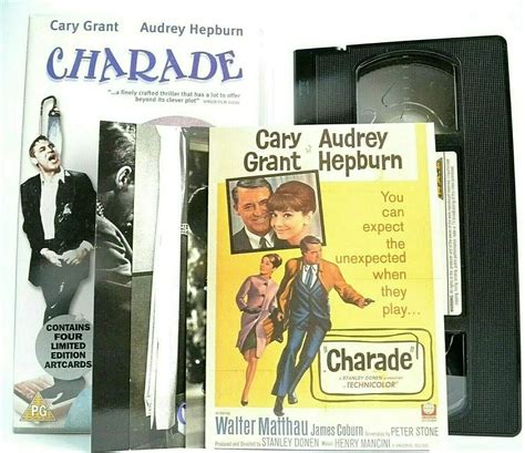 Charade Vhs Grant Gary Hepburn Audrey Coburn James Matthau