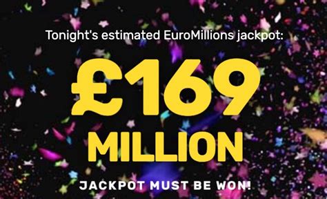 There was no winner of the euromillions jackpot. EuroMillions jackpot is a record £169million tonight | Entertainment Daily