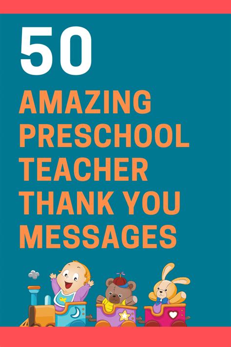 50 Thank You Messages For Preschool Teachers With Quotes 2022