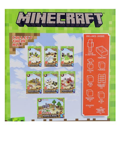 Minecraft Papercraft Minecart Set Craft Kits Arts And Crafts Ts