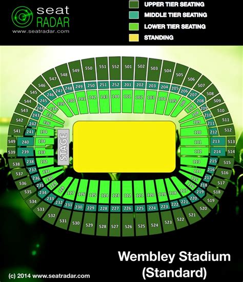 48 Wembley Seating Plan Block 522