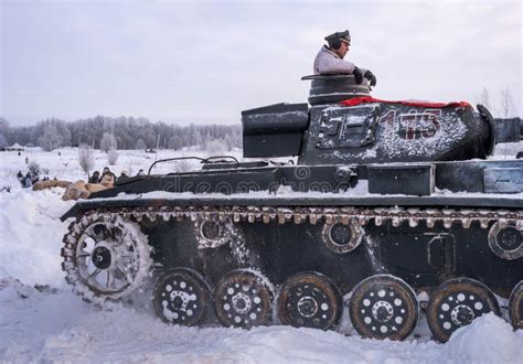 Krasnoye Selo St Petersburg Rusia De Enero De Reconstrucci N Hist Rica Militar La