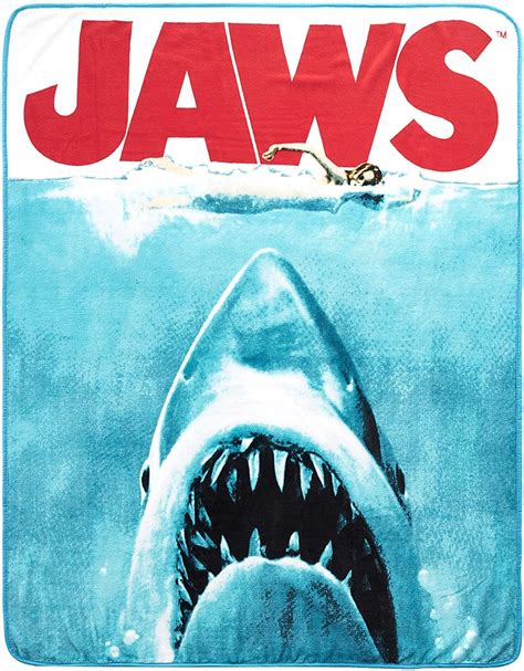 Was jaws inspired by the 1916 new jersey shark attacks? JAWS Movie Poster 50x60 Inch Micro-Plush Throw Blanket ...