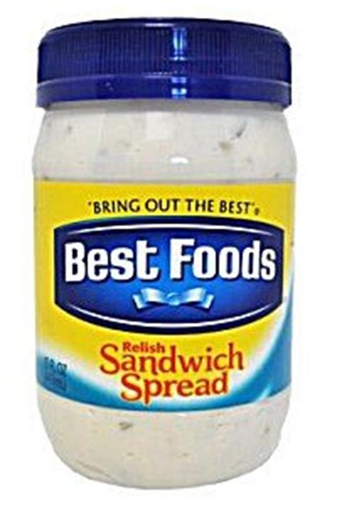 Best foods sandwich spread 220ml. Best Foods, Relish Sandwich Spread, 15oz Plastic Jar
