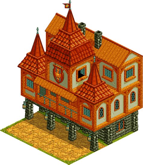 Isometric Building 04 Townhall