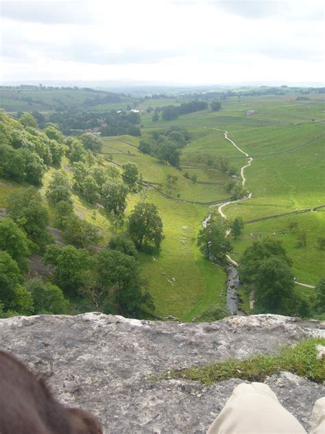 View From The Top Of 250 Malham Cove Yorkshire Dales North