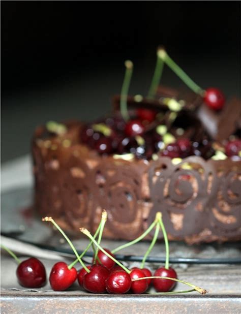 Baking Dark Chocolate Cherry Mousse Cake Lovestonefruit Passionate
