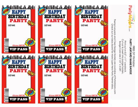 Maybe you would like to learn more about one of these? Free Printables- Lanyard Name Cards | Brick - Pixel - Super Hero - Party Majors