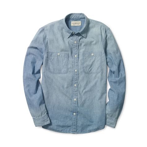 Lyst Denim And Supply Ralph Lauren Cotton Chambray Shirt In Blue For Men