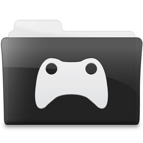 Folder Games Icon Black Icons