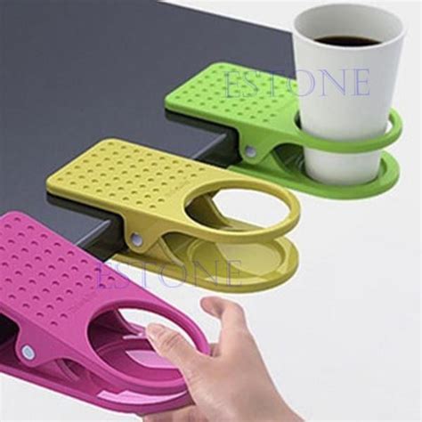 Drink Cup Coffee Holder Clip Desk Table Home Office Use Coffee Holder