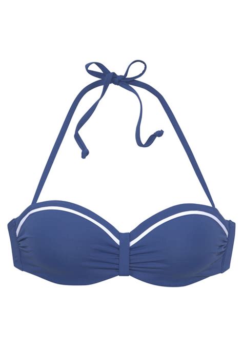 Bügel Bandeau Bikini Top Blau Von Vivance Lascana