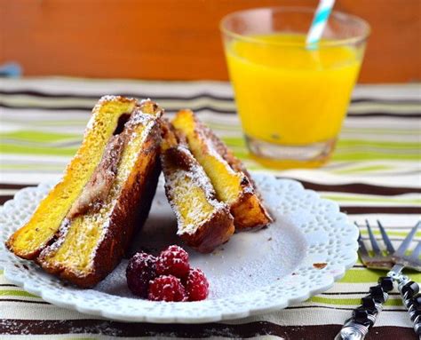 Nutella French Toast Grilled Cheese Sandwich Recipe Nutella French