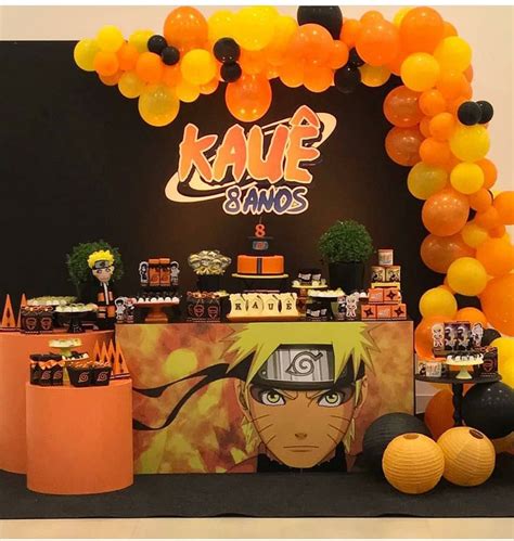 Decoração De Festa Naruto Festa Neon Simples