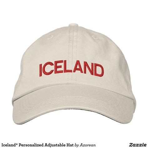 Iceland Personalized Adjustable Hat Iceland Baseball Hats Zazzle