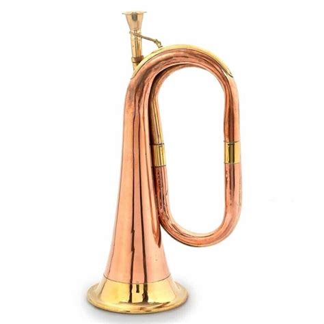Musical Instrument Cavalry Horn School Solid Copper Brass Bugle