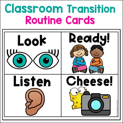 Free Routine Cards For Classroom Transitions Routine Cards Classroom