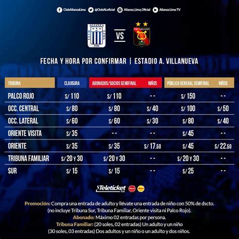 Alianza Lima Vs Melgar Los Precios De Entradas Para El Duelo En Matute