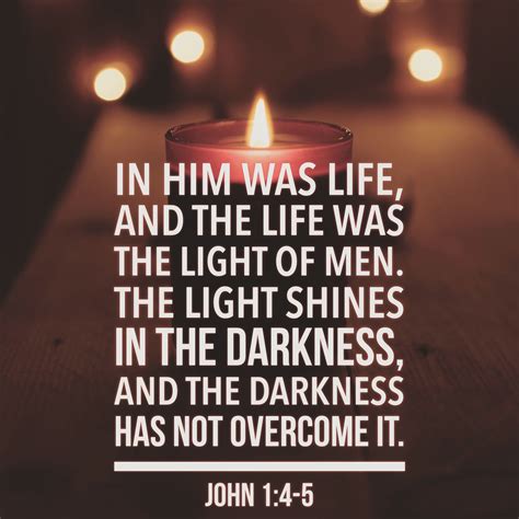 “in Him Was Life And The Life Was The Light Of Men The Light Shines