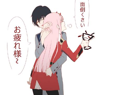 Zero Two And Hiro Darling In The Franxx Drawn By Chenaze57 Danbooru