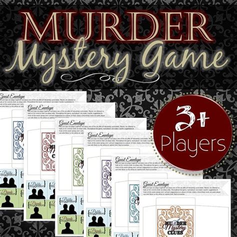 Editable Reusable Murder Mystery Game Clue Style Instant Download