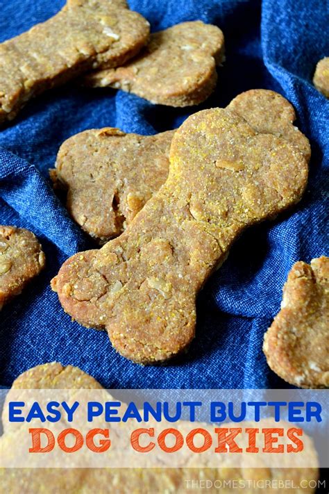 Homemade Peanut Butter Dog Cookies The Domestic Rebel