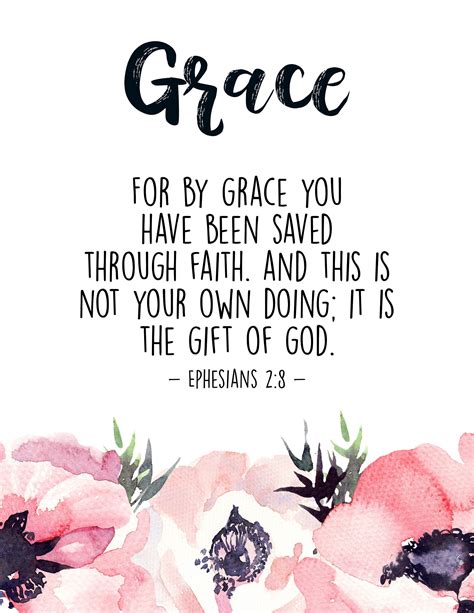 Instant Download Ephesians 28 Printable For It Is By Grace You Have