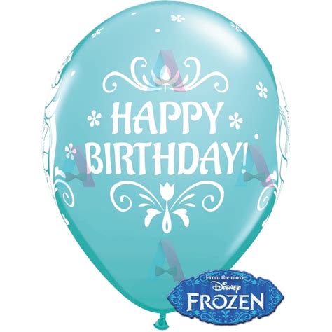 I'm anna, this is sven and olaf. 5 baloane latex Frozen Happy Birthday 28 cm | Aniversaria.ro