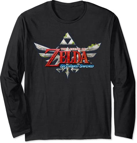 legend of zelda the skyward sword royal crest game logo long sleeve t shirt
