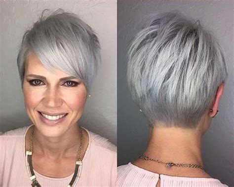 Womens Short Haircuts Gray Hair Pin On Free Stuff