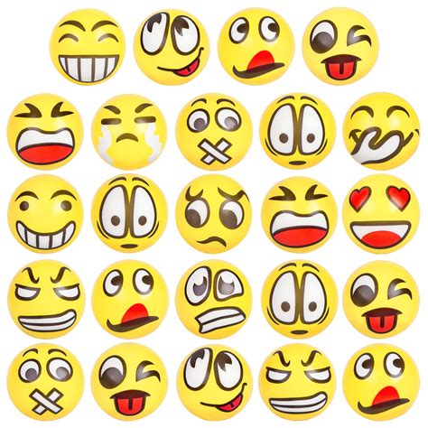 Buy Lovestown 24 Pcs Face Stress Balls 25 Inch Funny Face Squeeze