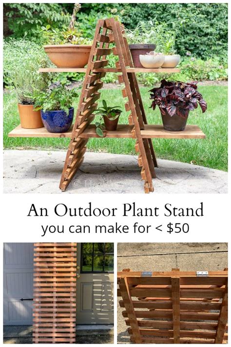 How To Make An Outdoor Plant Stand For Multiple Plants Diy Projects
