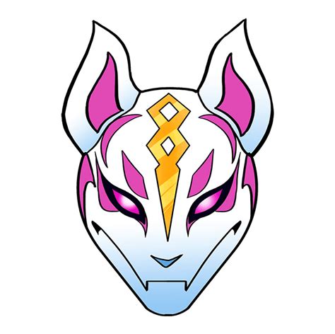 How To Draw Drift Mask From Fortnite Really Easy Drawing Tutorial Artofit