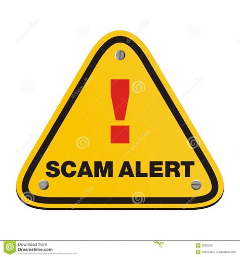Scam Alert Triangle Sign Stock Illustration Illustration Of Malware