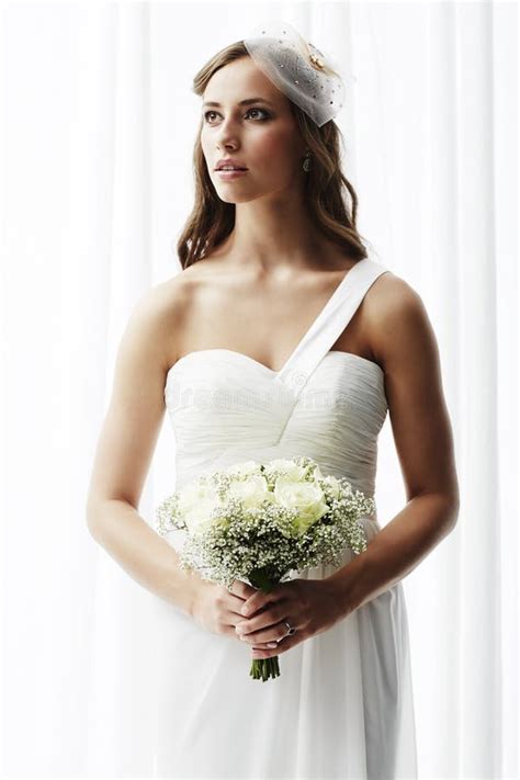 Portrait Of A Young Bride Stock Image Image Of Headwear 44623553