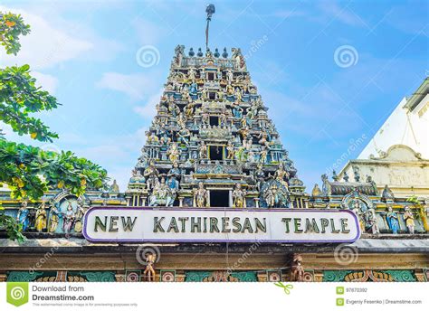 Gopuram Tower Of Hindu Temple In Colombo Stock Photo Image Of