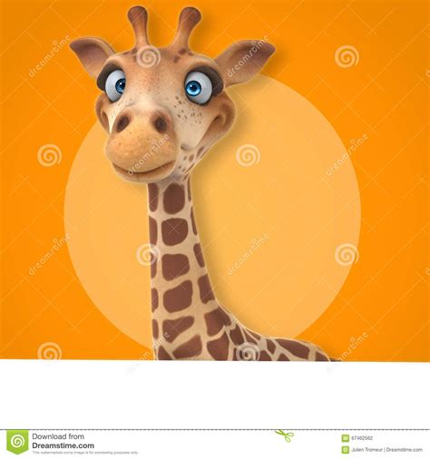 Fun Giraffe Stock Illustration Illustration Of Spots 67462562