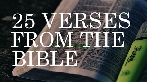 25 Famous Bible Verses Best Bible Verses And Quotes Youtube