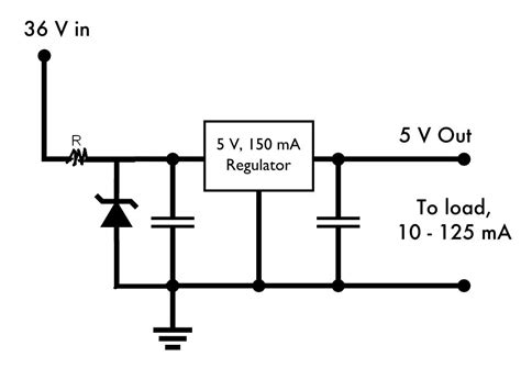 The circuit consists of an npn. Volt Regulator Using Dioda Zener Simple Schematic Diagram ...