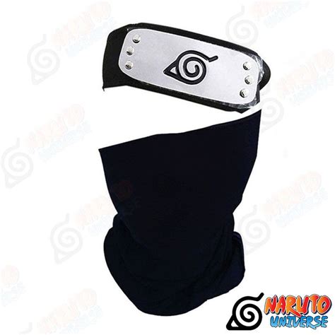 Kakashi Headband And Mask Cosplay Merch Naruto Universe
