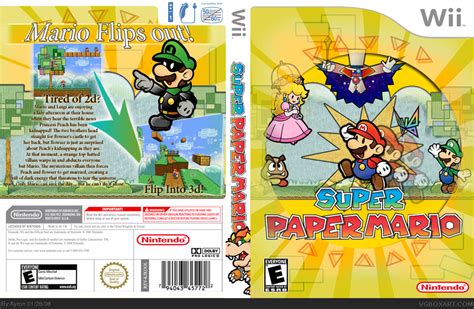Super Paper Mario Wii Box Art Cover By Ayron