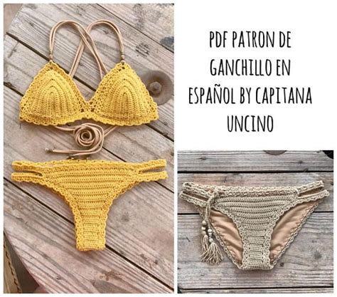 Este Articulo Es Archivo Pdf Para Patron De Ganchillo Marina Bikini