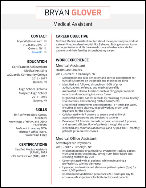 5 Medical Assistant Resume Samples For 2023 2023