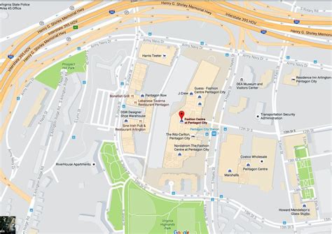 Maps And Directions To The Pentagon And Pentagon City Mall